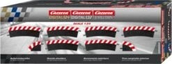 CARRERA DIGITAL 124/132/EVOLUTION - Außenrandstreifen Für Steilkurve 2/30° (6), Endstücke (2), Autorennbahn Zubehör
