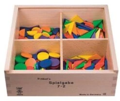 SINA®SPIELZEUG Holzspielzeug Fröbel Gabe 7-2 Kreise & Dreiecke 25mm