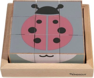 KINDSGUT Holzwürfel-Puzzle Tiere Würfelpuzzle 3 KINDSGUT Holzwürfel-Puzzle Tiere Würfelpuzzle - Image 3