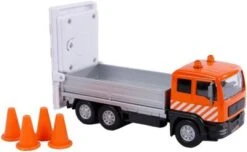 Van Manen Kids Globe Traffic Die Cast LKW (pull Back, Signboard Truck