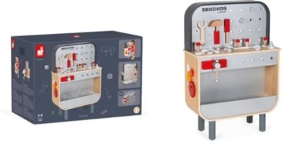 Janod Brico'kids Werkbank Beidseitig (28 Teile Zubehör) 2 Janod Brico'kids Werkbank Beidseitig (28 Teile Zubehör) - Image 2