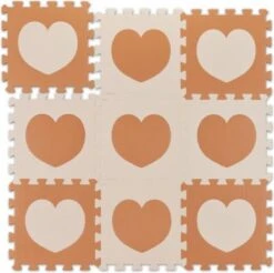 Relaxdays 18-tlg. Puzzlematte Herz