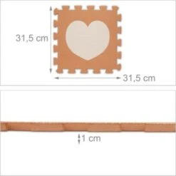 Relaxdays 18-tlg. Puzzlematte Herz -Spielzeug Geschaft 21910043 04