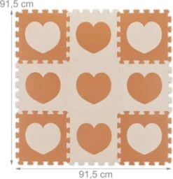 Relaxdays 18-tlg. Puzzlematte Herz -Spielzeug Geschaft 21910043 05