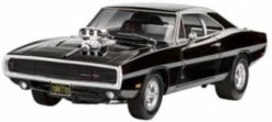 Model Set Fast & Furious Dominic's 1970 Dodge Charger, Revell Modellbausatz Mit Basiszubehör Im Maßstab 1:25, 117 Teile, 21,6 Cm