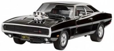 Model Set Fast & Furious Dominic's 1970 Dodge Charger, Revell Modellbausatz Mit Basiszubehör Im Maßstab 1:25, 117 Teile, 21,6 Cm 1 Model Set Fast & Furious Dominic's 1970 Dodge Charger, Revell Modellbausatz Mit Basiszubehör Im Maßstab 1:25, 117 Teile, 21,6 Cm