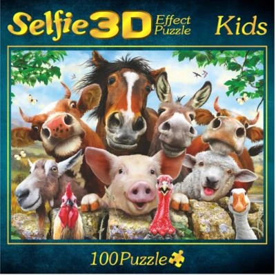 M.I.C. Marken. Ideen. Concepte. 3D Premium Effekt Selfie Puzzle - 100 Teile Motiv: Meine Farm 1 M.I.C. Marken. Ideen. Concepte. 3D Premium Effekt Selfie Puzzle - 100 Teile Motiv: Meine Farm