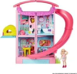 Barbie Chelsea Haus (pink), Set Inkl. Zubehör, Puppenhaus -Spielzeug Geschaft 22096130 05