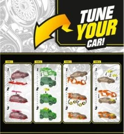 Majorette Tune Ups Series 2 - 4er Set Mit 28 Überraschungen, Spielzeugautos Aus Metall Zum Tunen, 4 Von 18 Autos Zum Sammeln Im Überraschungspack -Spielzeug Geschaft 22194666 03