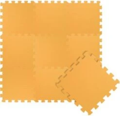 LittleTom Puzzlematte Uni Gelb 9 Teile