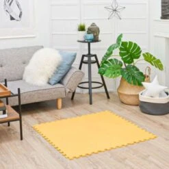 LittleTom Puzzlematte Uni Gelb 9 Teile -Spielzeug Geschaft 22402129 03