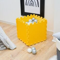 LittleTom Puzzlematte Uni Gelb 9 Teile -Spielzeug Geschaft 22402129 05