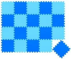 LittleTom Puzzlematte Kombi Hellblau Dunkelblau 16790 16794 18 Teile