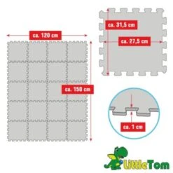 LittleTom Puzzlematte Kombi Hellblau Dunkelblau 16790 16794 18 Teile -Spielzeug Geschaft 22414198 05
