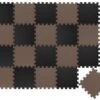 LittleTom Puzzlematte Kombi Schwarz Braun 16789 + 16788 18 Teile