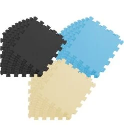 LittleTom Puzzlematte Schwarz Beige Hellblau 16789 - 16795 - 16790 27 Teile -Spielzeug Geschaft 22527647 04
