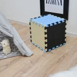 LittleTom Puzzlematte Schwarz Beige Hellblau 16789 - 16795 - 16790 27 Teile -Spielzeug Geschaft 22527647 05