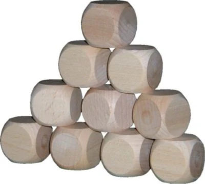 Holzspielzeug 10 Holzwürfel Blanko 29er 1 Holzspielzeug 10 Holzwürfel Blanko 29er