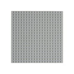 Stapelbare Bauplatte (16 X 16 Cm, 20 X 20 Noppen), Hellgrau, 4er-Pack