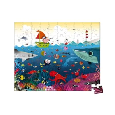 Janod Puzzlekoffer Unterwasser 100 Teile 1 Janod Puzzlekoffer Unterwasser 100 Teile