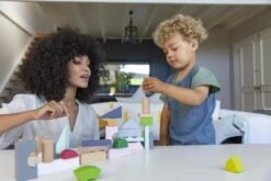 EverEarth Stylische Bauklötze, 37 Teile In Holzkiste -Spielzeug Geschaft 23198459 03