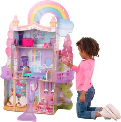 KidKraft Puppenhaus Regenbogen-Traum: Einhorn-Meerjungfrau 2 KidKraft Puppenhaus Regenbogen-Traum: Einhorn-Meerjungfrau - Image 2