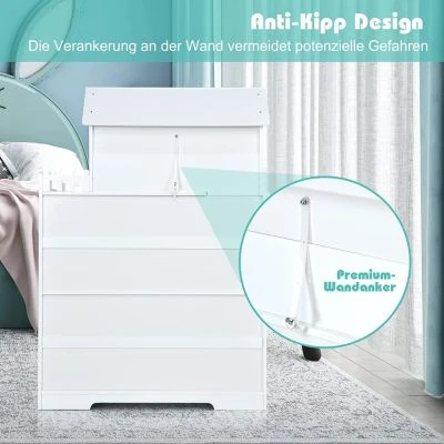 COSTWAY® Puppenhaus Kinderregal 81x29x116cm 5 COSTWAY® Puppenhaus Kinderregal 81x29x116cm - Image 5