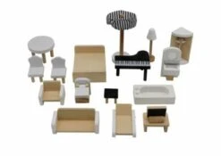 Coemo Puppenhaus Lara Holz Möbliert 3 Etagen -Spielzeug Geschaft 23571586 04