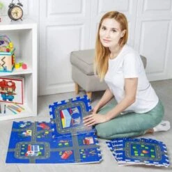 LEO & EMMA Spielmatte Puzzlematte 9teilig Mit Randstücken -Spielzeug Geschaft 24097792 04