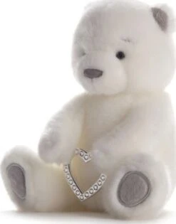 Chic & Love Bailey Bär Super Hochwertiger Samtplüsch 20 Cm Mit Einem Herz