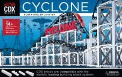 CDX Cyclone Block Roller Coaster - Achterbahn-Bausteinset 1012 Tlg.