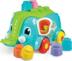 Clemmy - Baby-Elephant, Soft-Bausteine-Wagen