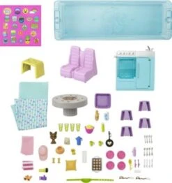 Barbie Super Abenteuer-Camper Fahrzeug, 76 Cm Groß Mit Pool, Rutsche Und über 60 Zubehörteilen -Spielzeug Geschaft 24382092 04