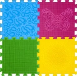 ACHOKA® Orthopädische Sensomotorik Fußmassagematte Für Kinder (2er-Set), 26 X 26 Cm