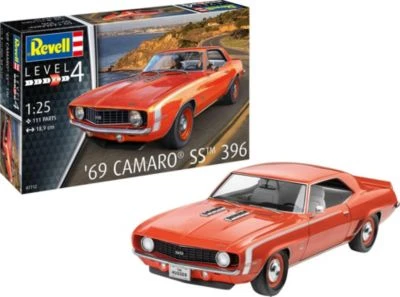 69 Camaro® SS™ 396, Revell Modellbausatz Im Maßstab 1:25, 111 Teile, 18,9 Cm 1 69 Camaro® SS™ 396, Revell Modellbausatz Im Maßstab 1:25, 111 Teile, 18,9 Cm