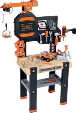 Smoby Black+Decker Werkbank Mit Kran