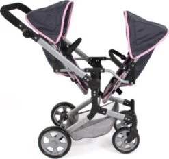 CHIC 2000 Puppenwagen Linus Duo, Melange Grau-navy -Spielzeug Geschaft 24957670 05