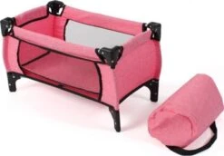 CHIC 2000 Puppen-Reisebett Deluxe, Melange Pink