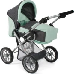 CHIC 2000 Kombi-Puppenwagen LENI, Melange Anthrazit-mint