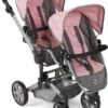 CHIC 2000 Puppenwagen Linus Duo, Melange Grau-rosa