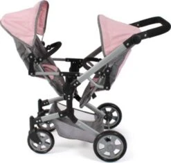 CHIC 2000 Puppenwagen Linus Duo, Melange Grau-rosa -Spielzeug Geschaft 24957768 05