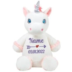 Elefantasie Stofftier Einhorn Bestickt Personalisiert