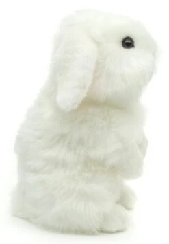 UNI-TOYS® Löwenkopf-Kaninchen Mit Hängenden Ohren (weiß) - Stehend (Höhe 23 Cm) Oder Liegend (Länge 23 Cm) - Plüsch-Hase - Plüschtier Kuscheltiere -Spielzeug Geschaft 25199142 03
