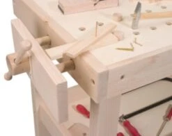 Pebaro Qualitäts-Werkbank Für Kinder Aus Vollholz -Spielzeug Geschaft 2527507 03