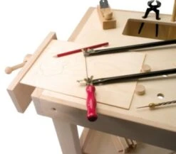 Pebaro Qualitäts-Werkbank Für Kinder Aus Vollholz -Spielzeug Geschaft 2527507 04