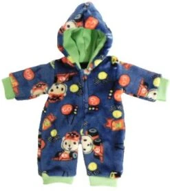 Emil Schwenk Puppenkleidung Flausch-Overall, Größe 38 (für Puppen 36-40 Cm)