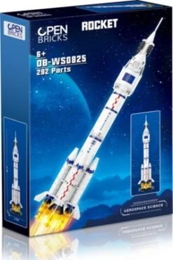 Open Bricks Rocket Mit Ca. 280 Markenkomaptiblen Bausteinen