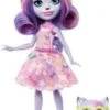 Enchantimals City Tails Puppe Hundemädchen Hadley Husky (ca. 15 Cm) Und Tierfigur Sledder