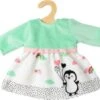 Heless Puppen-Kleid Pinguin Pünktchen, Gr. 35-45 Cm