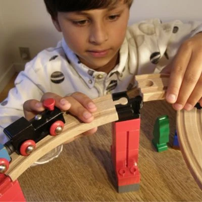 TOY2 Richtungsänderung - 12 Track Connectors - Schienenzubehör Holzeisenbahn 6 TOY2 Richtungsänderung - 12 Track Connectors - Schienenzubehör Holzeisenbahn - Image 6